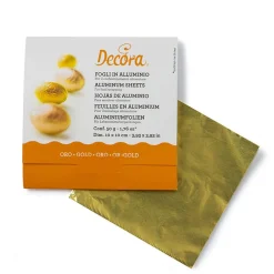 Sale Decora Aluminium Sheets Goud 10x10 cm 150 stuks