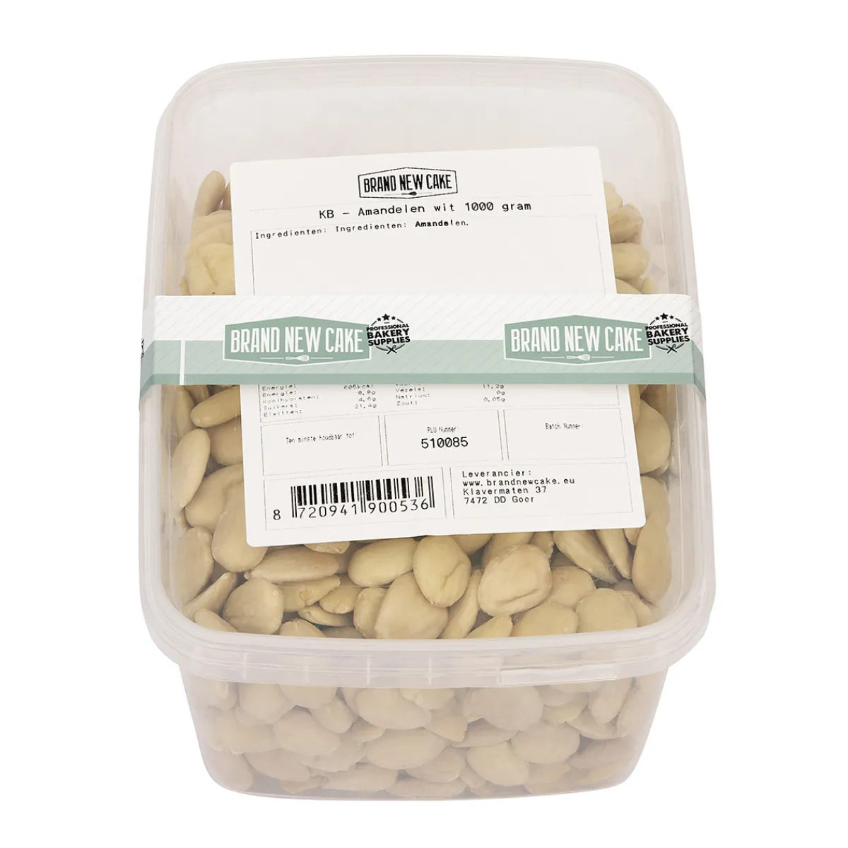 New BrandNewCake Amandelen Wit (zonder vlies) 1kg