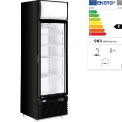 Hot Hendi Arktic Backbar koelkast met lichtbak enkele deur