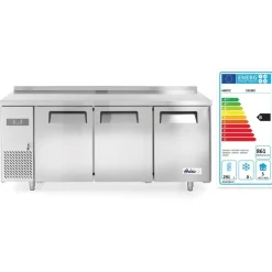 Discount Hendi Arktic Koelwerkbank met 3 deuren Kitchen Line 390L