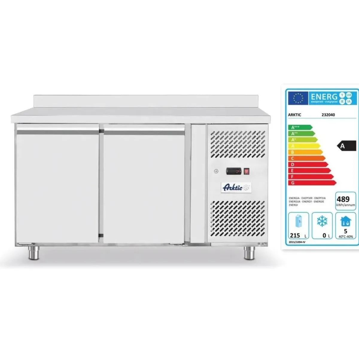 Outlet Hendi Arktic Koelwerkbank met 2 deuren Profi Line 280L