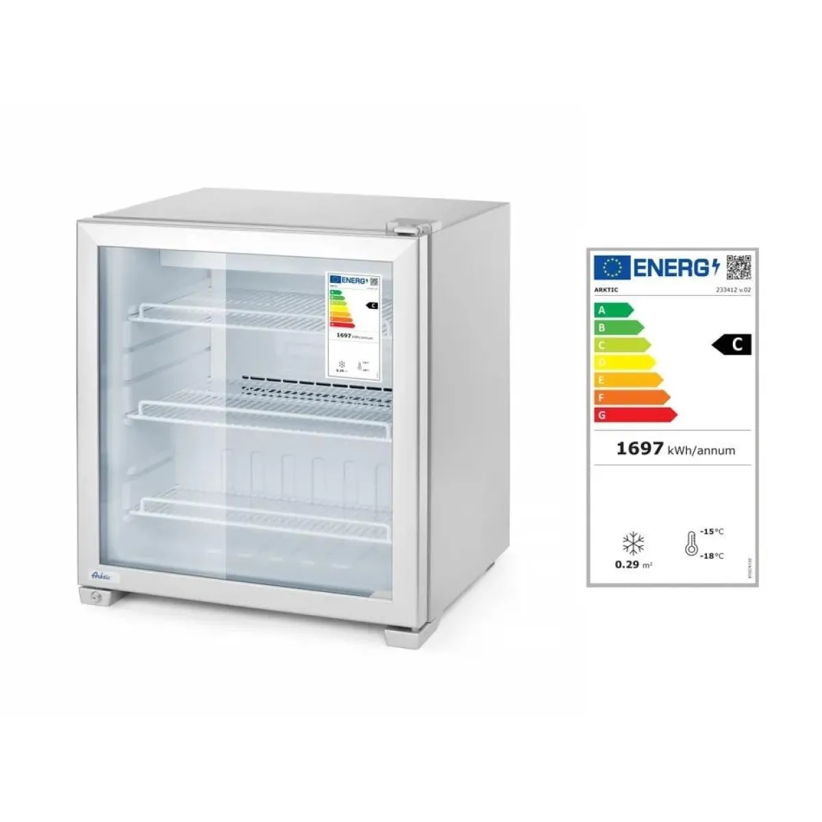 New Hendi Arktic Opzet vriesvitrine 90 L