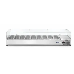 Discount Hendi Arktic Opzetkoelvitrine met glas 9x GN 1/3