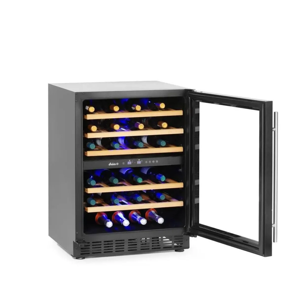 Hendi Arktic Wijnkoeler 2 zones 46 flessen