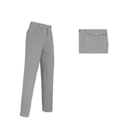 Best Bakkersbroek Poly./Katoen blauw/wit pepita, maat 58**