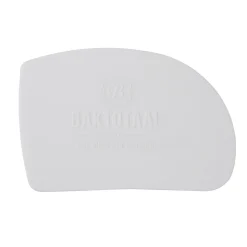 Outlet Baktotaal Deegkrabber Kunststof Asymmetrisch Wit 12x8,6cm