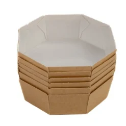 Sale Overig Bakvorm Karton Achthoek Bruin 13x13x4,5cm (per stuk)