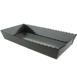 Online Overig Bakvorm Karton Rechthoek Zwart 21x10x3,5cm (per stuk)