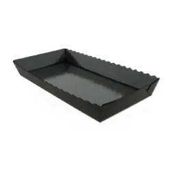 Clearance Overig Bakvorm Karton Rechthoek Zwart 18x9x2,5cm (per stuk)