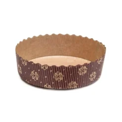 Hot Overig Bakvorm Karton Rond Ø10x3cm Bruin/Goud (per stuk)