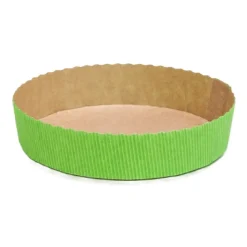 Outlet Overig Bakvorm Karton Rond Ø15,5x3,5cm Groen (per stuk)