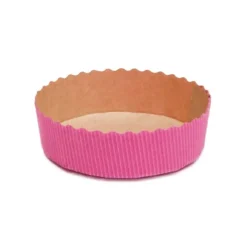 Overig Bakvorm Karton Rond Ø10x3cm Roze (per stuk)