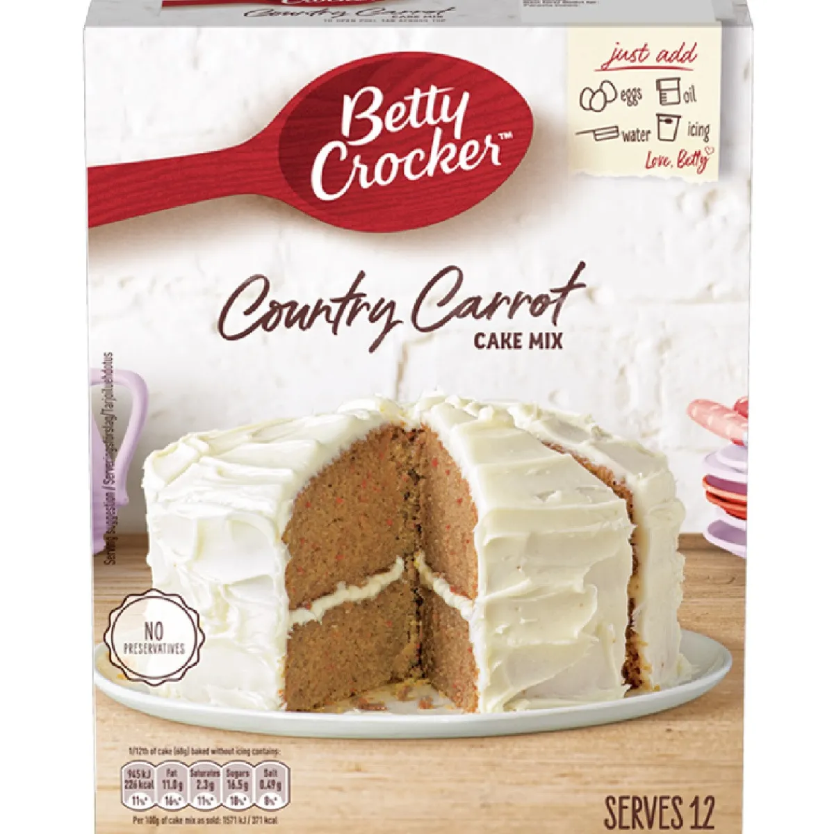 Clearance Betty Crocker Carrot Cakemix 425g