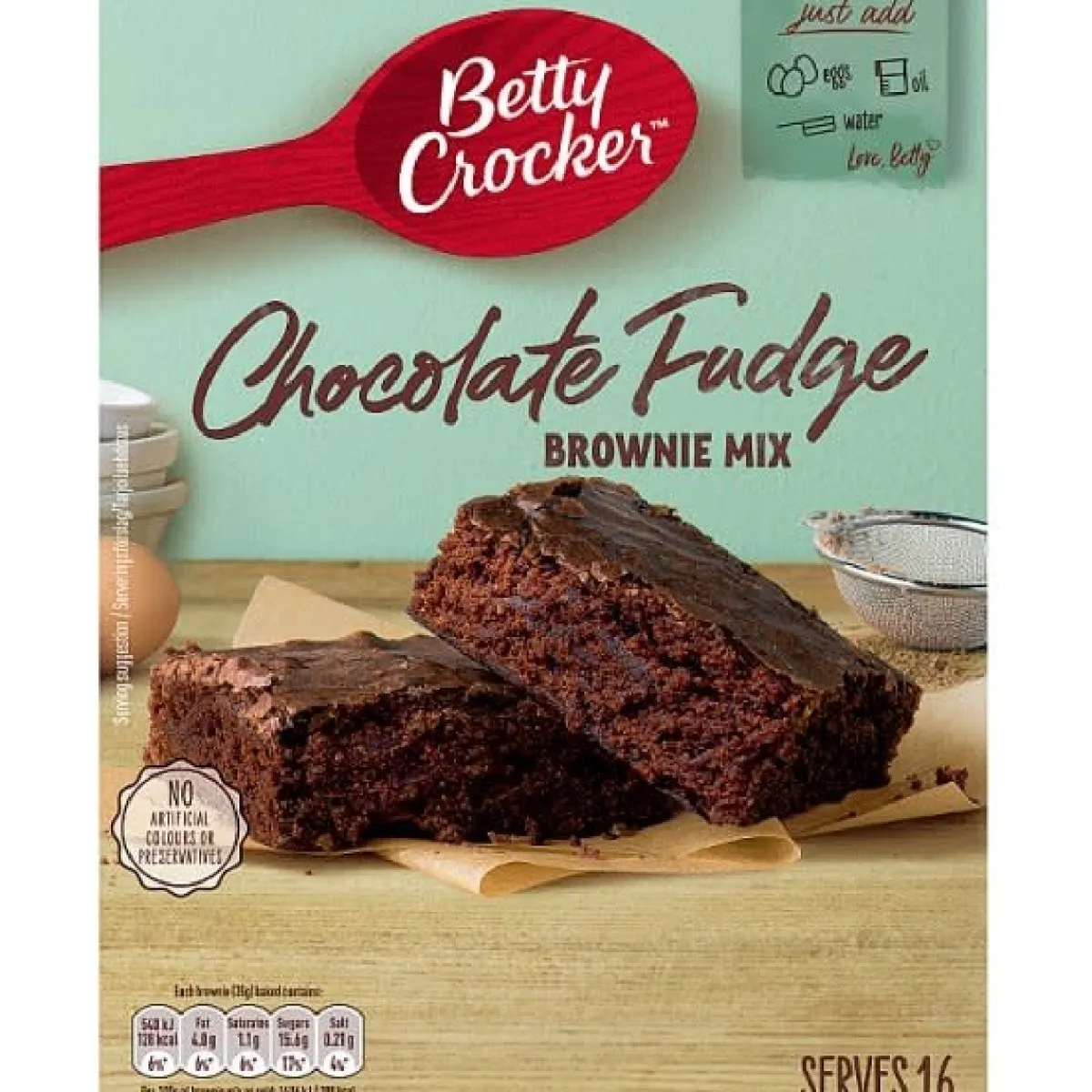 Online Betty Crocker Chocolade Fudge Brownie Mix 415g