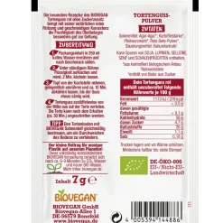 New BioVegan Taartgelei Rood Biologisch 2x7g