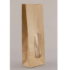 Clearance Overig Blokbodemzak Papier Kraft 70 + 40 x 200mm 50st.