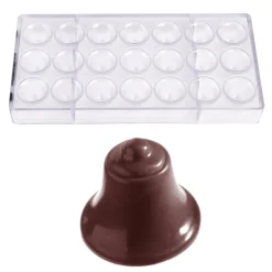 New Chocolate World Bonbonvorm Klokje (21x) 31x27mm