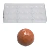 Clearance Chocolate World Bonbonvorm Bol Facet (24x) 25x12mm