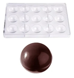 Clearance Chocolate World Bonbonvorm Halve Bol (15x) Ø38x19mm