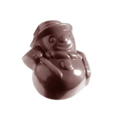 Outlet Chocolate World Bonbonvorm GL Sneeuwpop (21x) 38x30x20mm**