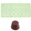 Online Chocolate World Bonbonvorm GL Cuvette Rond (21x) 30x19mm**
