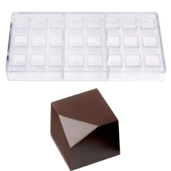 New Chocolate World Bonbonvorm Kubus Forgey (24x) 23x20mm