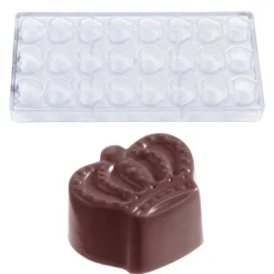 Outlet Chocolate World Bonbonvorm Kroon (24x) 33x27mm