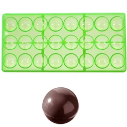 Chocolate World Bonbonvorm GL Bol (24x) Ø30mm.**