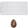 New Chocolate World Bonbonvorm Glad Ei (24x) 32x22x11mm