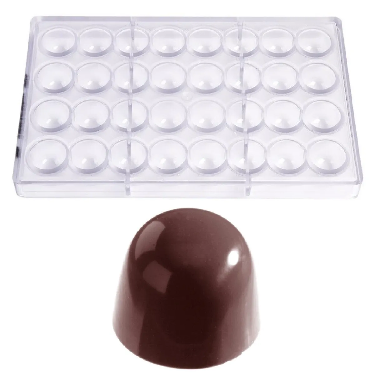 Best Chocolate World Bonbonvorm Kegel (32x) Ø29x21mm