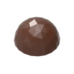 Sale Chocolate World Bonbonvorm Halve Bol Facet (24x) Ø30x15mm