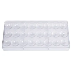 Sale Chocolate World Bonbonvorm Halve Bol Facet (24x) Ø30x15mm