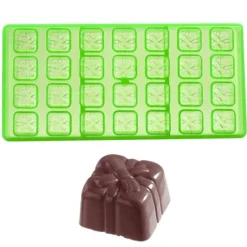 Sale Chocolate World Bonbonvorm GL Cadeautje (28x) 25x24,5x16mm**