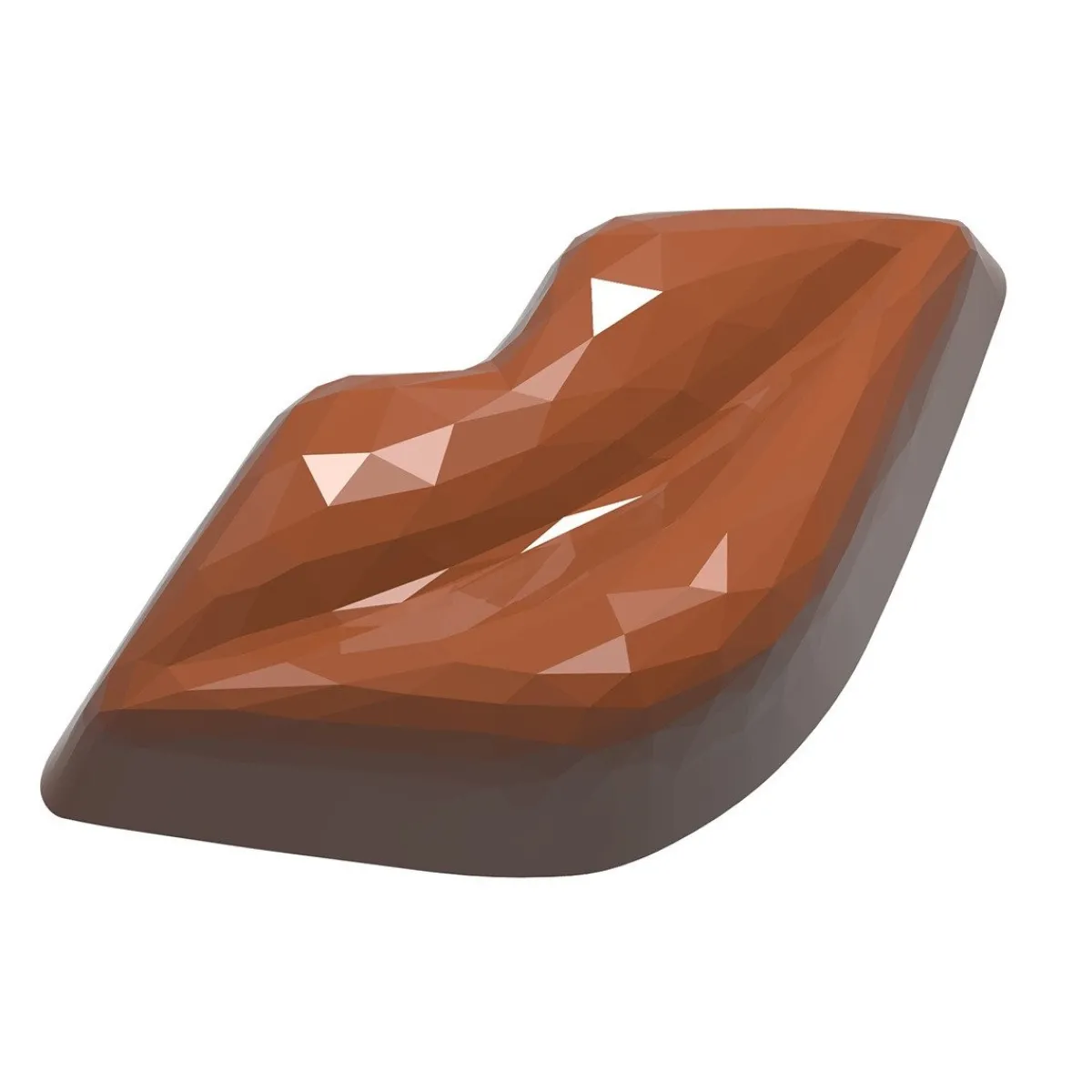 Discount Chocolate World Bonbonvorm Lippen Facet (21x) 42x21x15mm