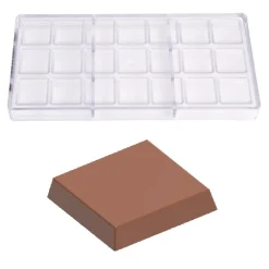 Online Chocolate World Bonbonvorm Vierkant (21x) 30,5x5,5mm
