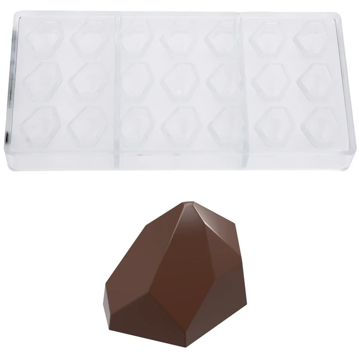 Best Chocolate World Bonbonvorm The Crystal (21x) 31x26x30mm