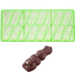 Sale Chocolate World Bonbonvorm GL Haas Caraque (16) 67x25x10mm**