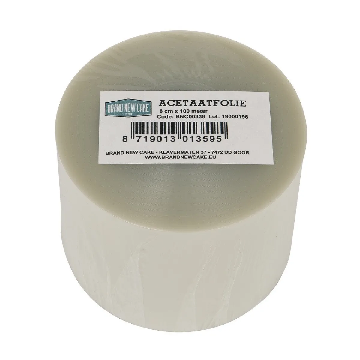 BrandNewCake Acetaatfolie rol 8 cm x 100 m