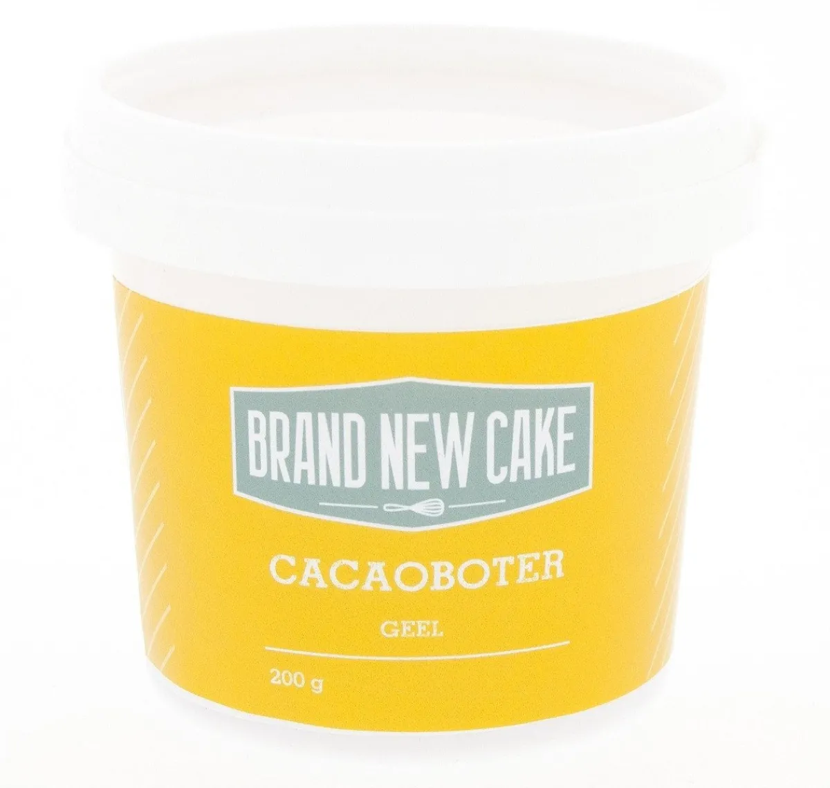 Outlet BrandNewCake Cacaoboter gekleurd Geel 200g