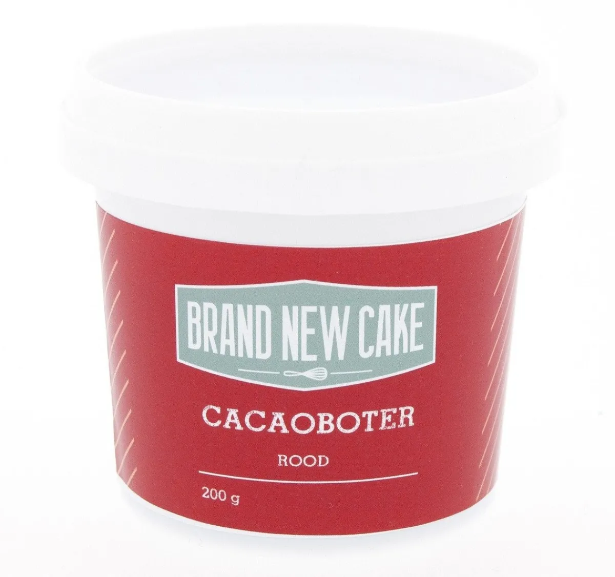 Online BrandNewCake Cacaoboter gekleurd Rood 200g