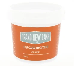 Best BrandNewCake Cacaoboter gekleurd Oranje 200g