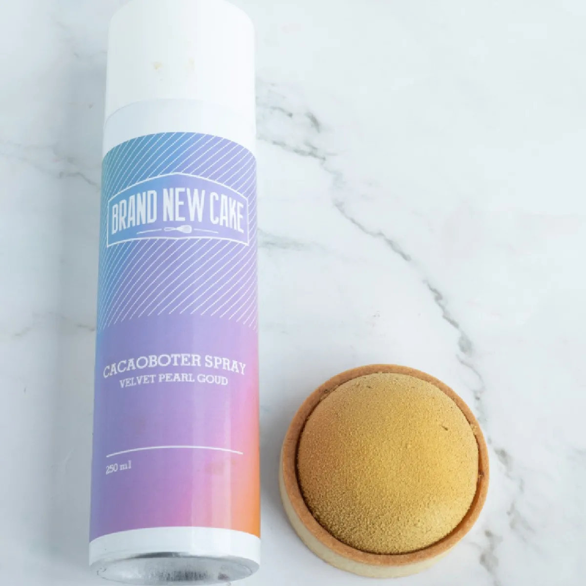 Outlet BrandNewCake Cacaoboter spray Velvet Pearl Goud 250ml