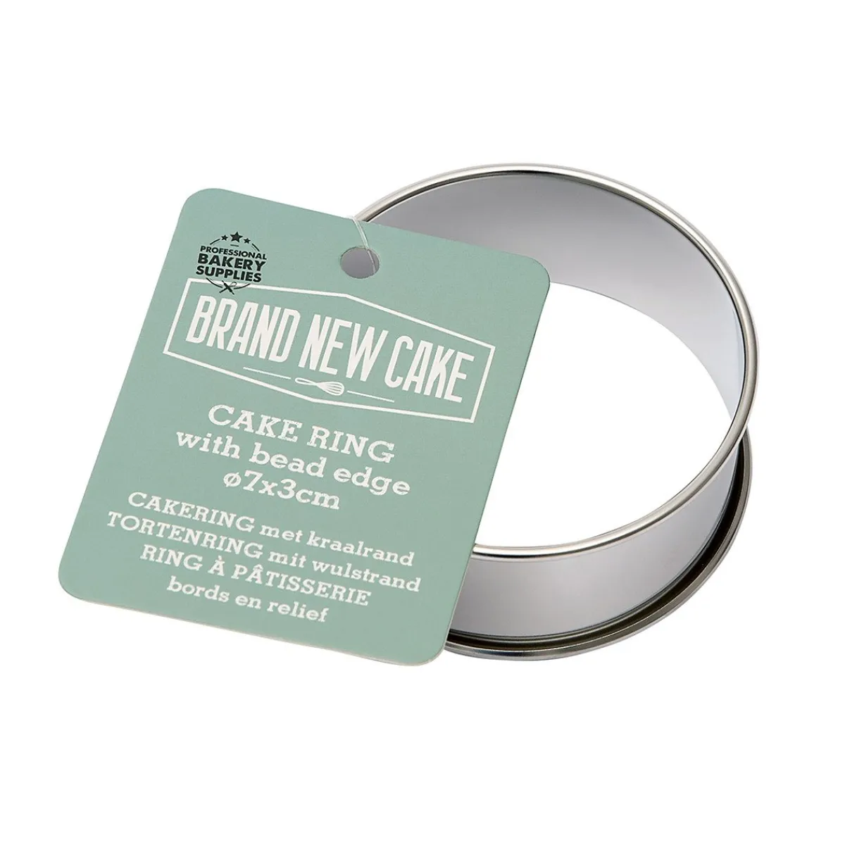 New BrandNewCake Cakering met Kraalrand Ø7x3cm