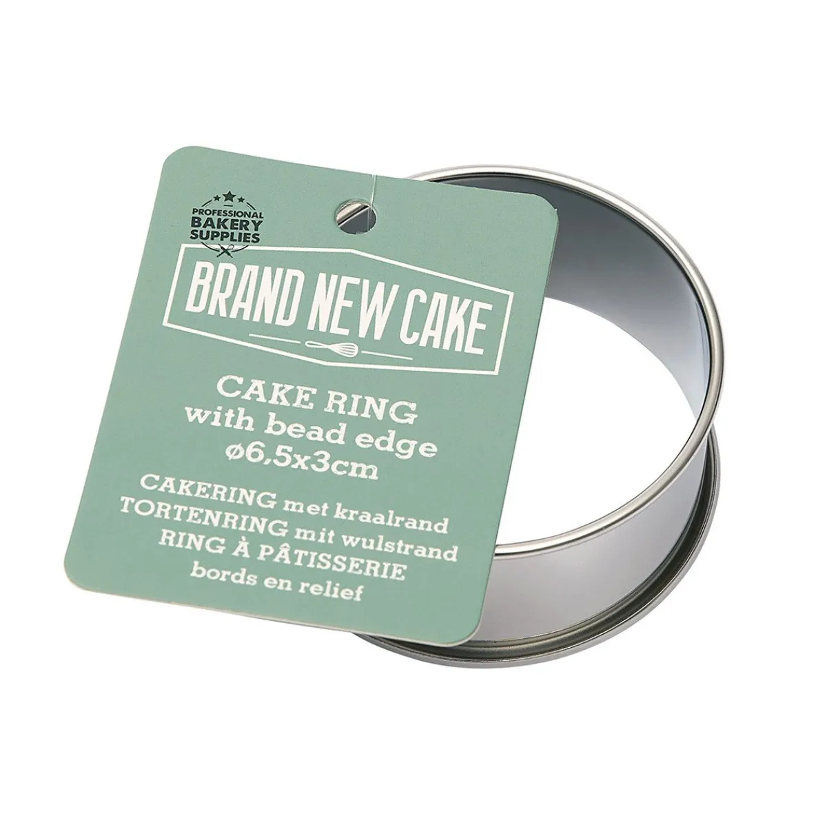 Outlet BrandNewCake Cakering met Kraalrand Ø6,5x3cm