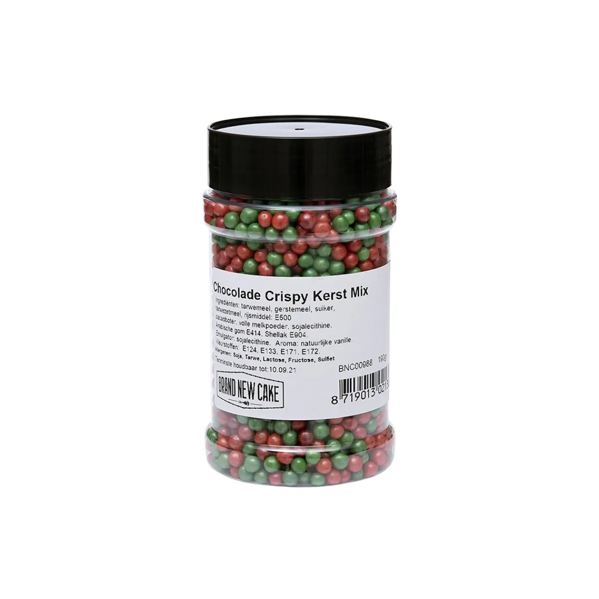 Sale BrandNewCake Chocolade Crispy Parels Kerst Mix 190g