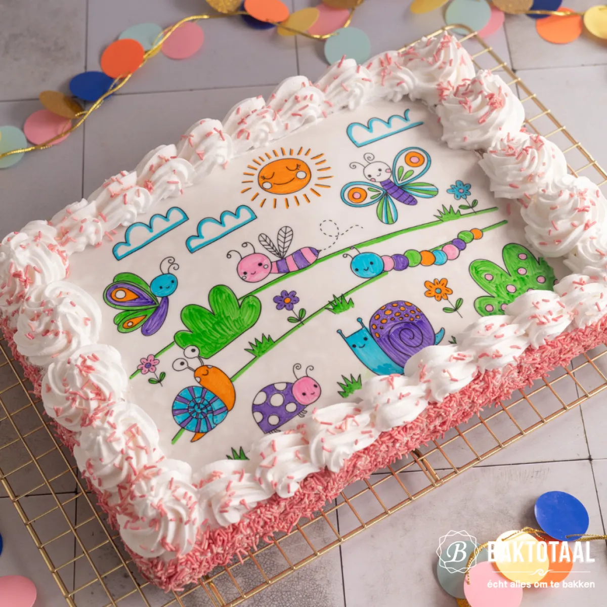 Hot BrandNewCake Chocolade Hagelslag Roze 200g