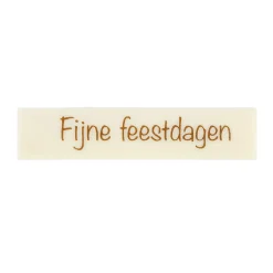 New BrandNewCake Chocoladedecoratie Fijne Feestdagen Wit 120st