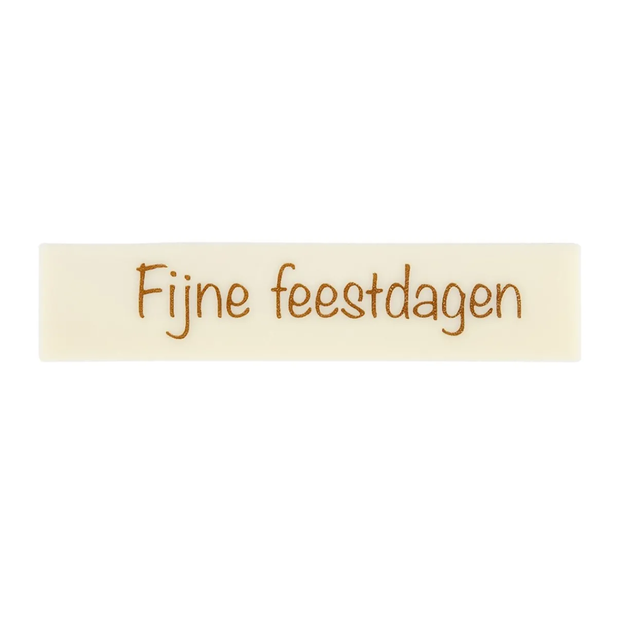 New BrandNewCake Chocoladedecoratie Fijne Feestdagen Wit 120st