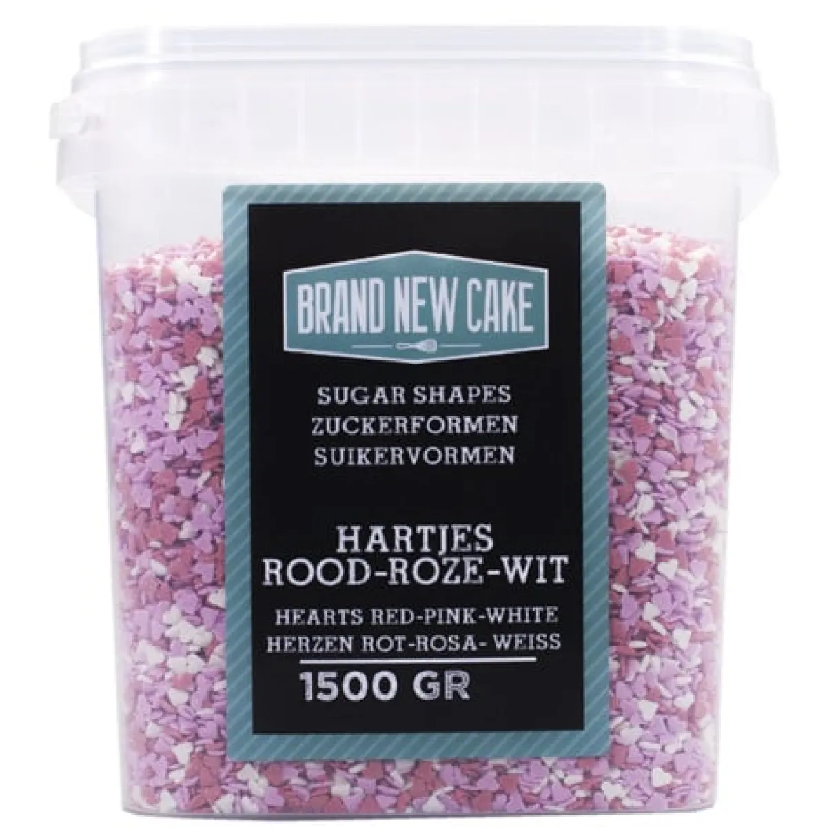 Outlet BrandNewCake Confetti Hartjes mix 1500gr.
