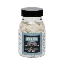 Outlet BrandNewCake Confetti Sneeuwvlokken Wit 55gr.